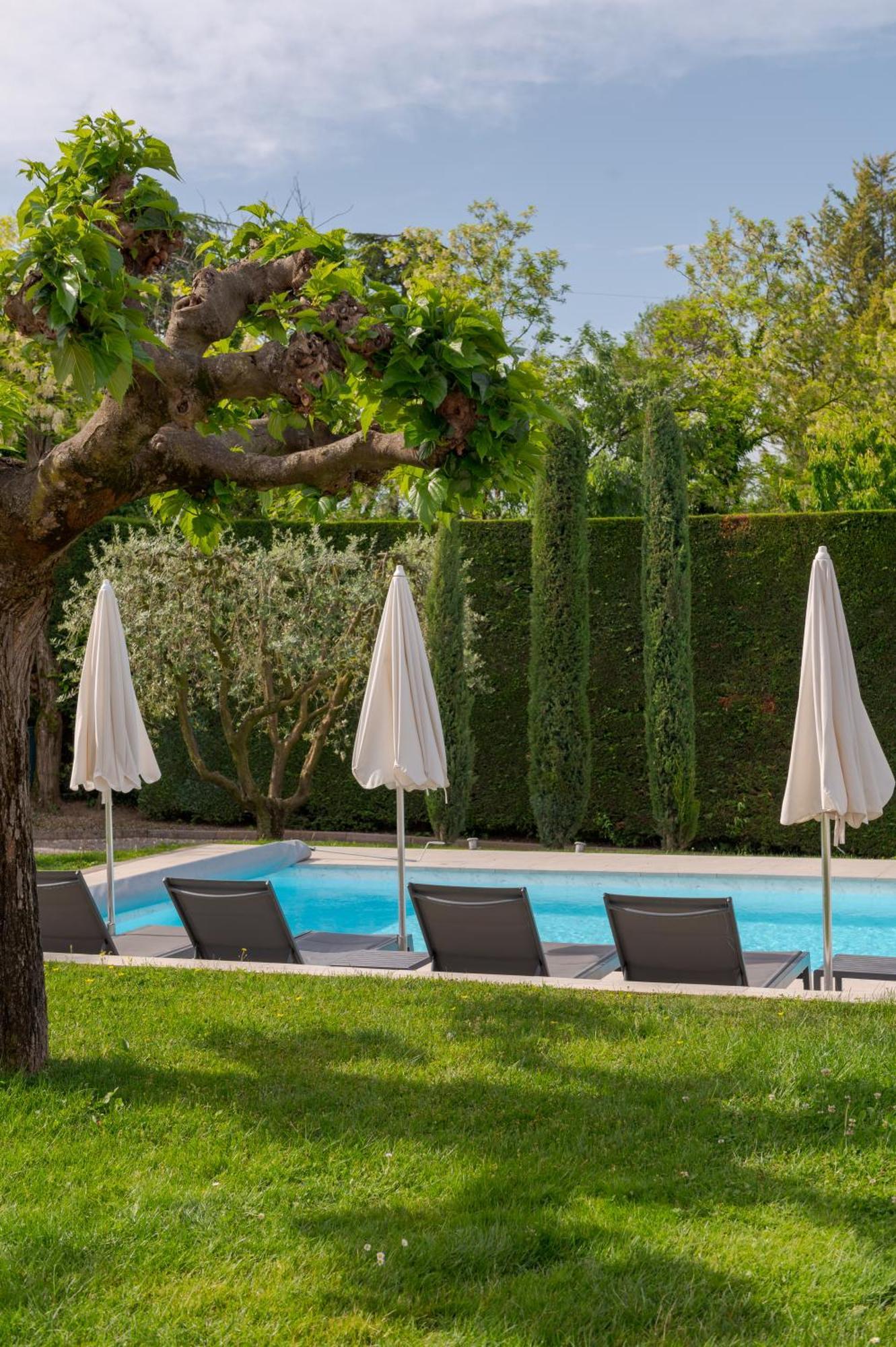 Villa Carini With 3000 Mq Garden & Heated Pool Кастельнуово-дель-Гарда Экстерьер фото